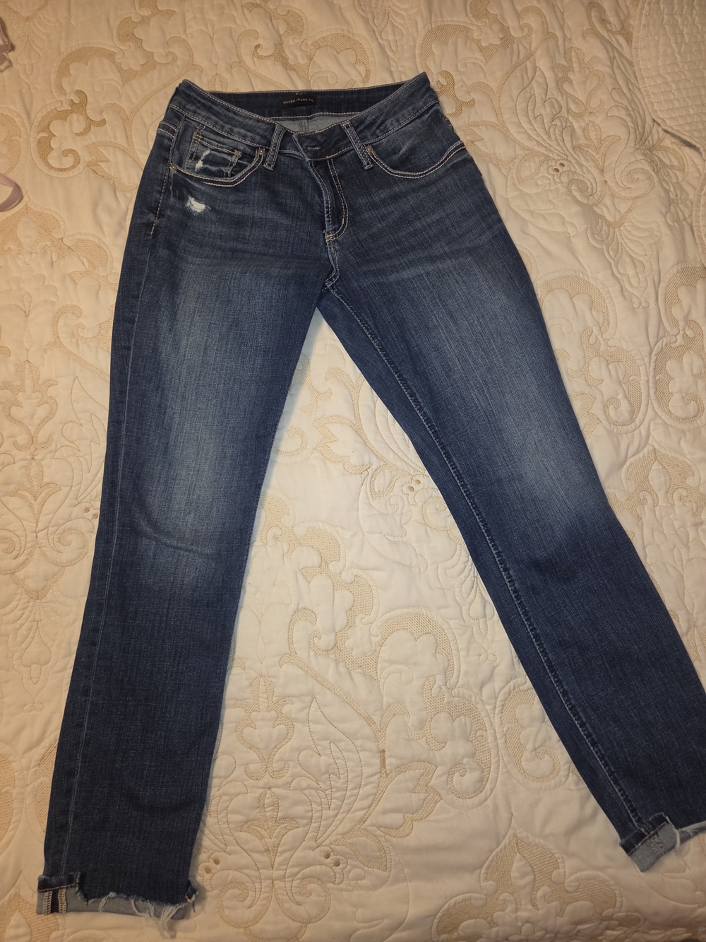 Silver- Boyfriend Capri